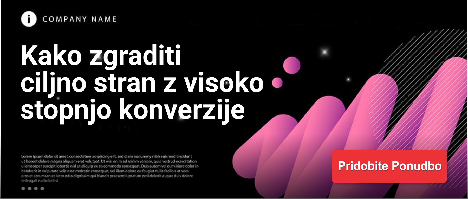 Ciljna stran z visoko stopnjo konverzije