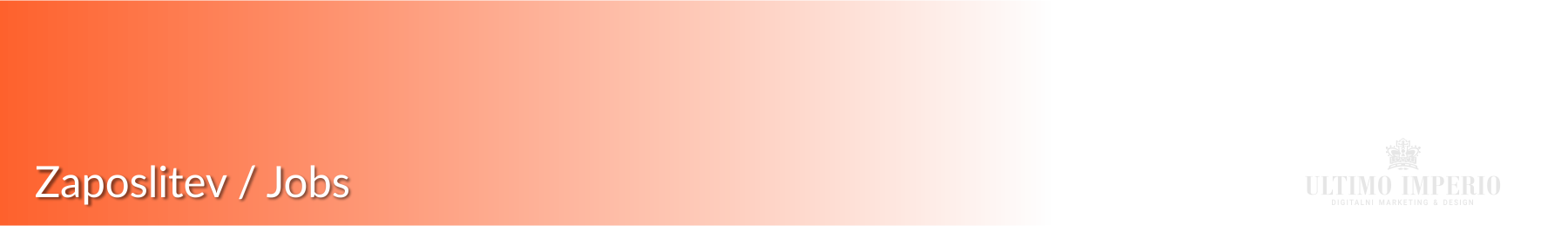 Zaposlitev / Jobs
